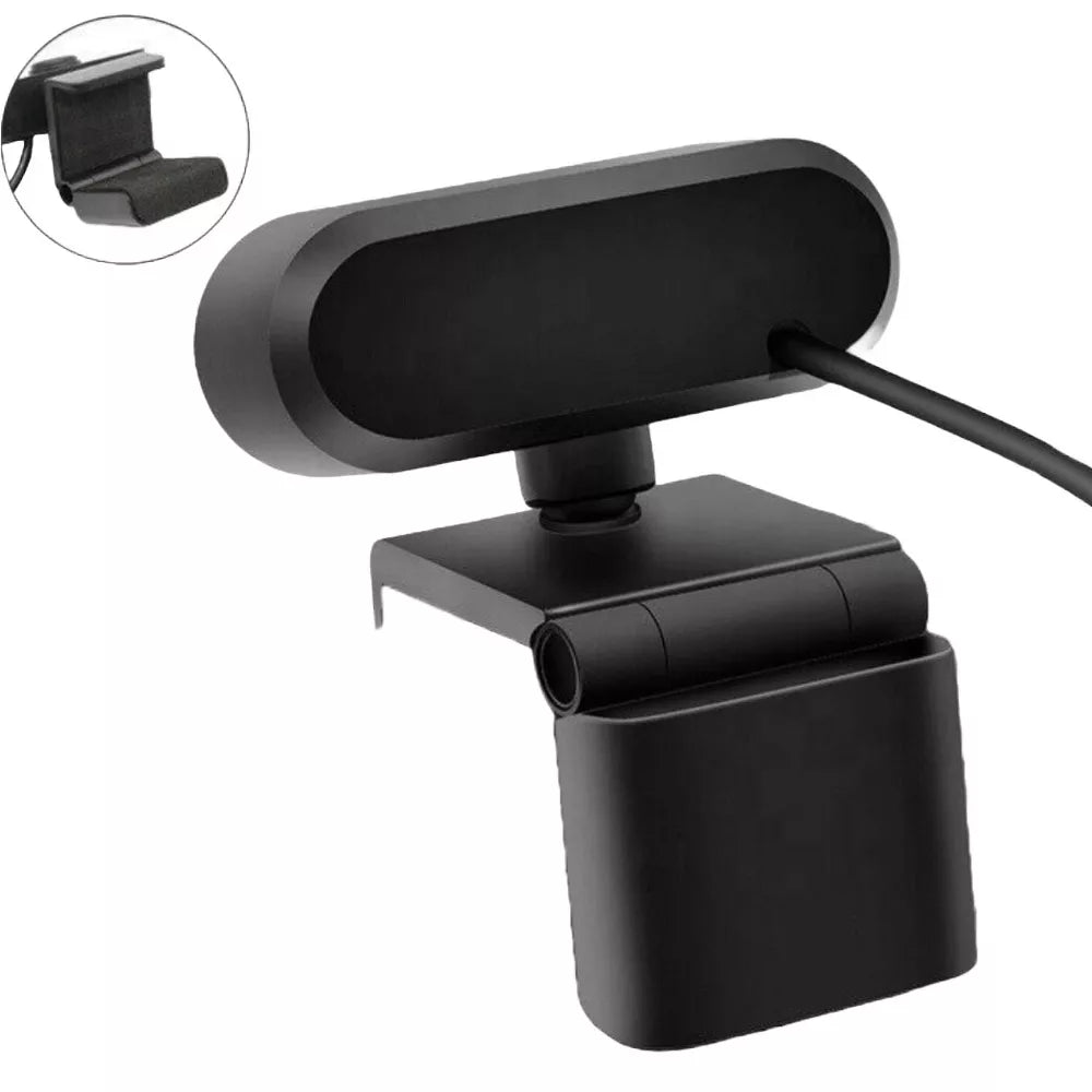 Webcam 1080P Full HD Plug-and-Play USB Webcam with Autofocus & Noise-Reducing Microphone