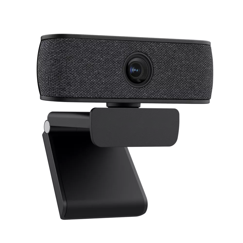 Webcam 1080P HD USB Webcam with Dual Omni-Directional Mics, Autofocus & Light Correction