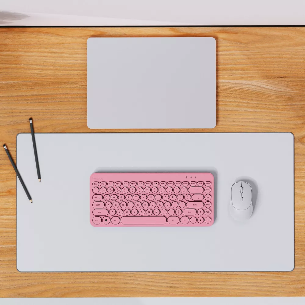 Keyboard Compact Retro Round Key Wireless Office Keyboard