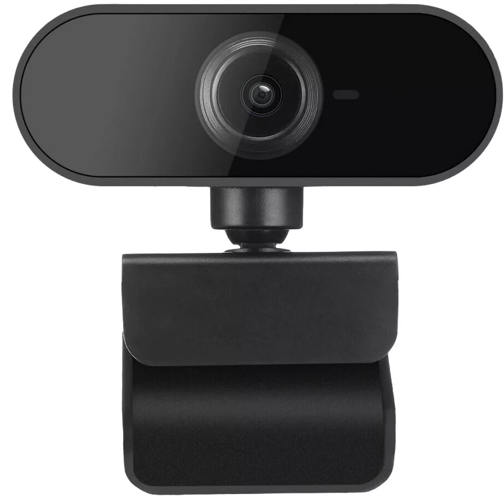 Webcam 1080P Full HD Plug-and-Play USB Webcam with Autofocus & Noise-Reducing Microphone