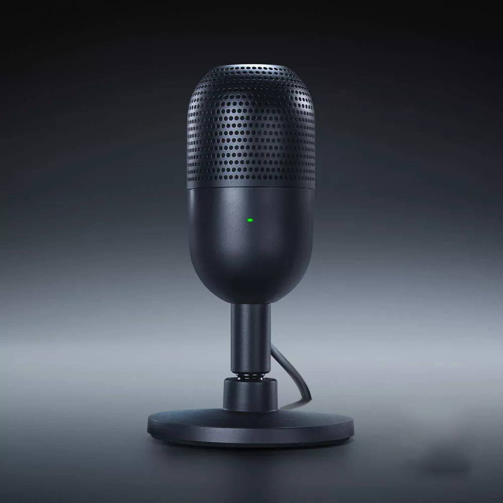Microphone Ultra Compact USB Condenser Microphone Supercardioid Pickup with Tap-to-Mute & Built-In Shock Mount